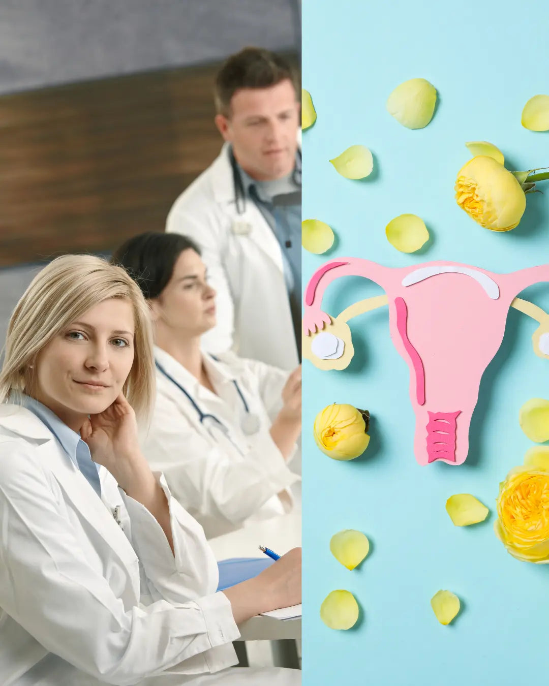 Illustration représentant une femme consultant un professionnel de santé pour un diagnostic d'endométriose, symbole de la sensibilisation et du dépistage précoce.