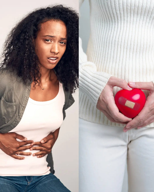 Femme souffrant de ballonnements et de ventre gonflé liés à l'endométriose