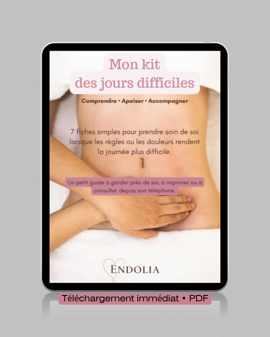 Mon kit des jours difficiles 🌸 endolia.fr